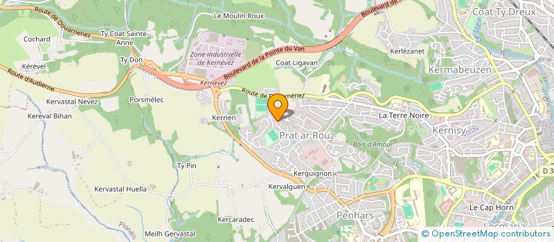 localisation de l'entreprise MONSIEUR TILLA AHMADZAI  QUIMPER