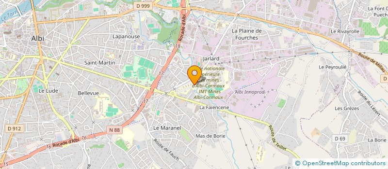 localisation de l'entreprise MONSIEUR TILLIAN GENNESON à ALBI