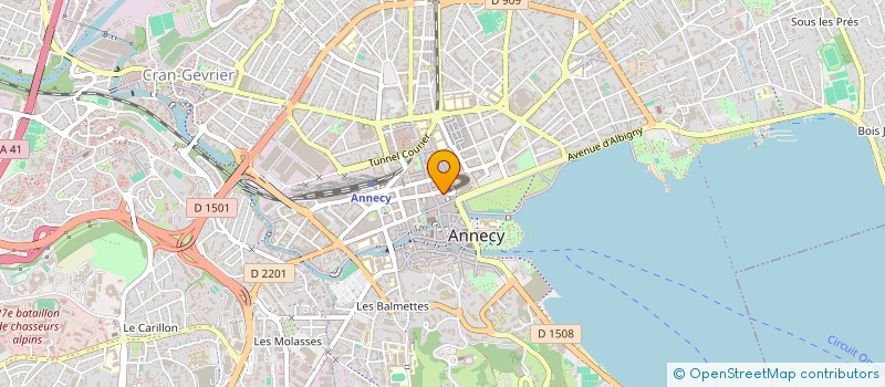 localisation de l'entreprise MONSIEUR TIM PEAQUIN  ANNECY