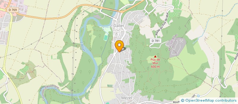 localisation de l'entreprise MONSIEUR TIM VERNIER  MUR-SUR-ALLIER