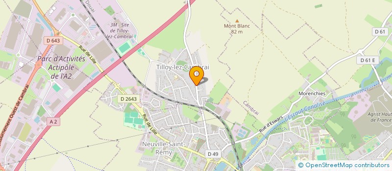 localisation de l'entreprise MONSIEUR TIMEO CARPENTIER  TILLOY-LEZ-CAMBRAI