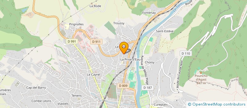 localisation de l'entreprise MONSIEUR TIMEO LACOMBE  MILLAU