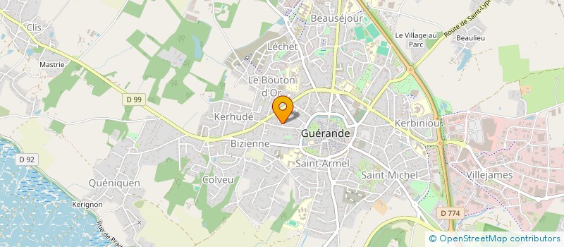localisation de l'entreprise MONSIEUR TIMOTHE BRIEUX  GUERANDE