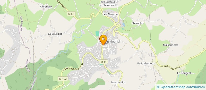 localisation de l'entreprise MONSIEUR TIMOTHE CHALARD  SAINT-HEAND