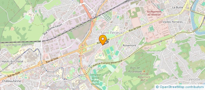 localisation de l'entreprise MONSIEUR TIMOTHE CHATELAIN  BESANCON