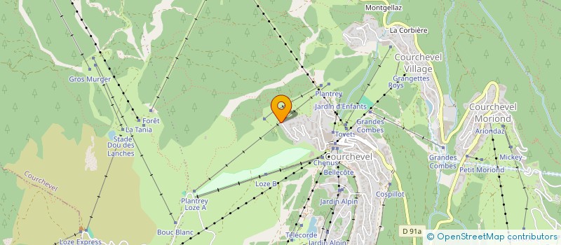 localisation de l'entreprise MONSIEUR TIMOTHE GATTO à COURCHEVEL