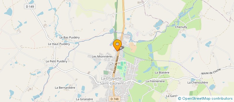 localisation de l'entreprise MONSIEUR TIMOTHE GUERIN  LA CHAPELLE-SAINT-LAURENT