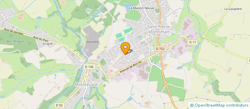 localisation de l'entreprise MONSIEUR TIMOTHE GUILBAULT à MONTREVAULT-SUR-EVRE