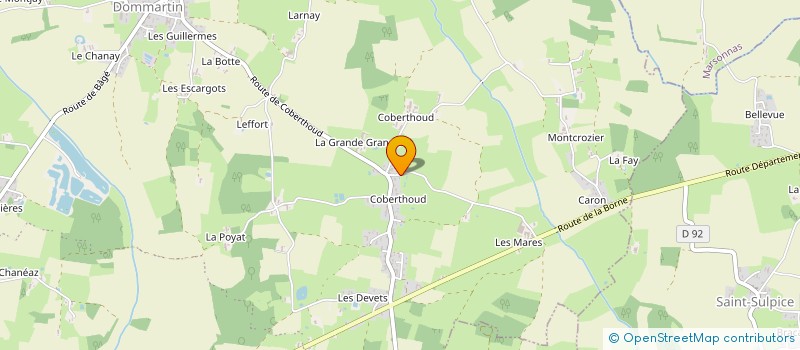 localisation de l'entreprise MONSIEUR TIMOTHE GUILLOMIN  BAGE-DOMMARTIN