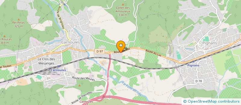 localisation de l'entreprise MONSIEUR TIMOTHE LAVAUX  CARNOULES