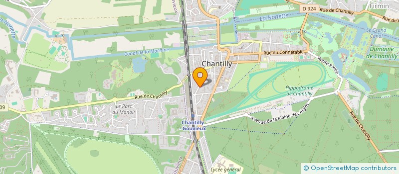 localisation de l'entreprise MONSIEUR TIMOTHE MARIE  CHANTILLY