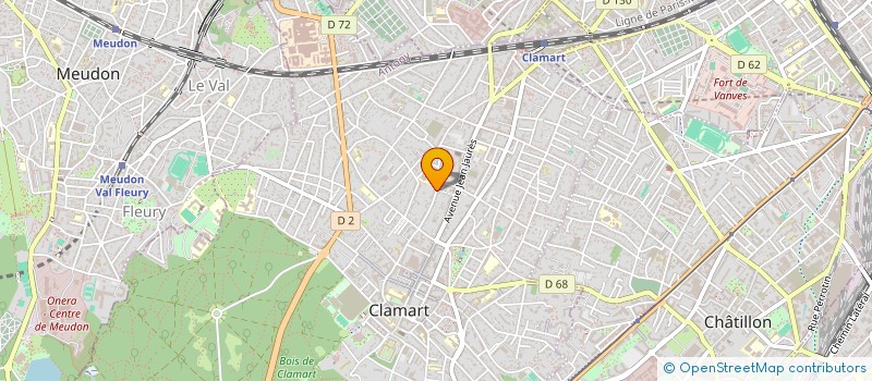 localisation de l'entreprise MONSIEUR TIMOTHE MASSISSIAN à CLAMART