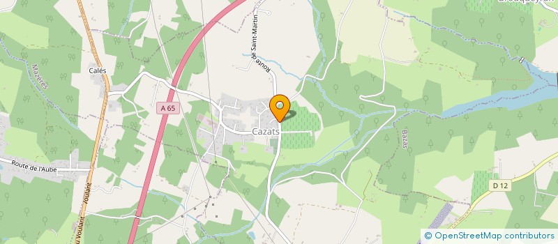 localisation de l'entreprise MONSIEUR TIMOTHE MELIN  CAZATS