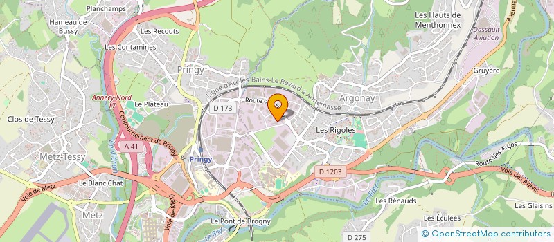 localisation de l'entreprise MONSIEUR TIMOTHE PAREAU  ARGONAY