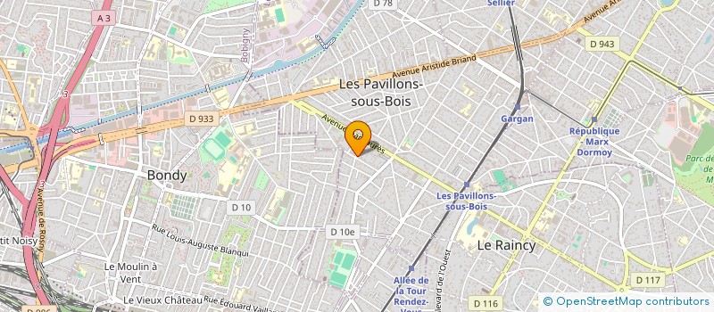 localisation de l'entreprise MONSIEUR TIMOTHE PEREZ GUMIEL  LES PAVILLONS-SOUS-BOIS