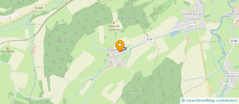 localisation de l'entreprise MONSIEUR TIMOTHEE BERNARDIN  MADECOURT