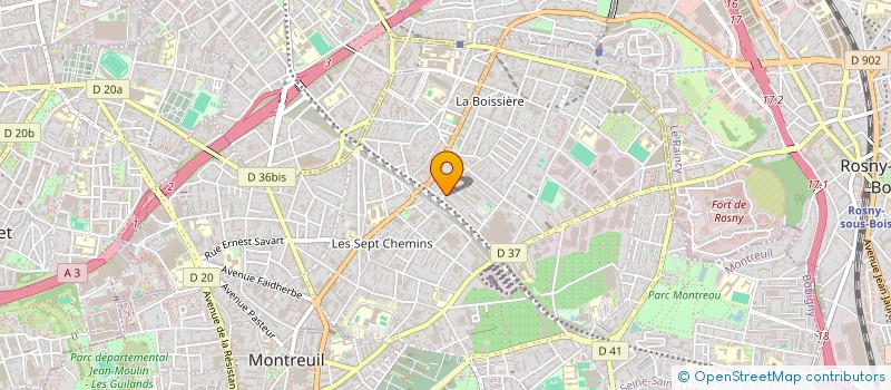 localisation de l'entreprise MONSIEUR TIMOTHEE BERTHELOT à MONTREUIL