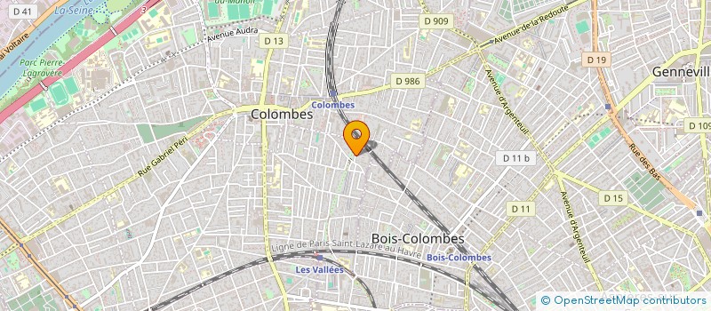 localisation de l'entreprise MONSIEUR TIMOTHEE BERTRAND  COLOMBES