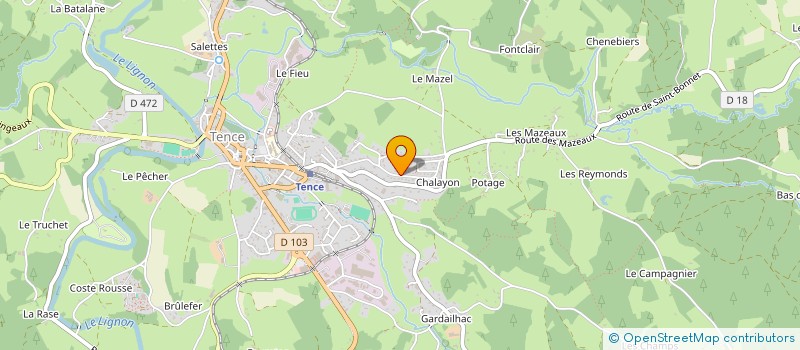localisation de l'entreprise MONSIEUR TIMOTHEE BONNET à TENCE