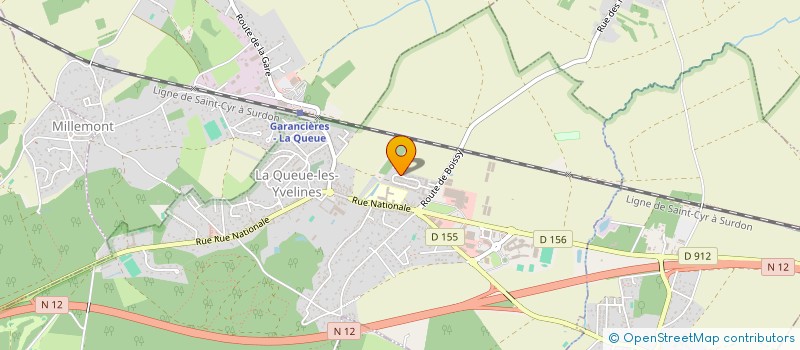 localisation de l'entreprise MONSIEUR TIMOTHEE BOSSON  LA QUEUE-LES-YVELINES