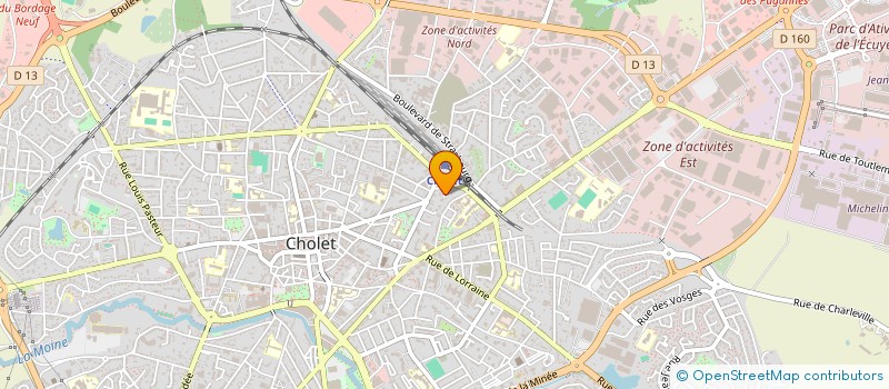 localisation de l'entreprise MONSIEUR TIMOTHEE BROSSEAU à CHOLET