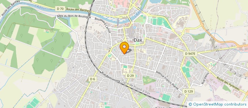 localisation de l'entreprise MONSIEUR TIMOTHEE BROUX  DAX