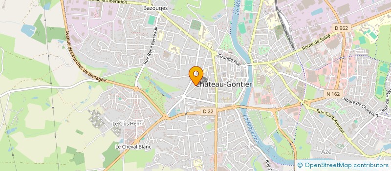 localisation de l'entreprise MONSIEUR TIMOTHEE CHABRIDON  CHATEAU-GONTIER-SUR-MAYENNE