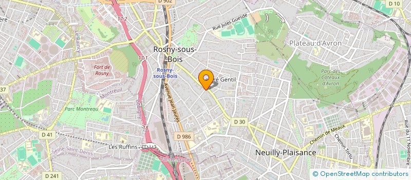 localisation de l'entreprise MONSIEUR TIMOTHEE DA SILVA  ROSNY-SOUS-BOIS