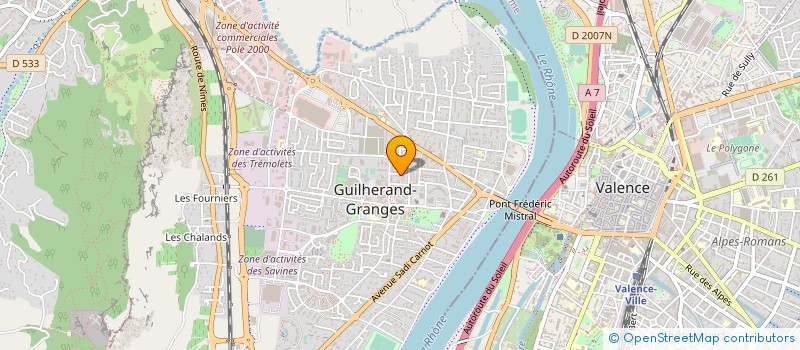 localisation de l'entreprise MONSIEUR TIMOTHEE DELPRAT  GUILHERAND-GRANGES