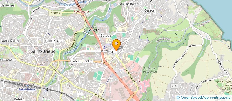 localisation de l'entreprise MONSIEUR TIMOTHEE DOMALAIN à SAINT-BRIEUC