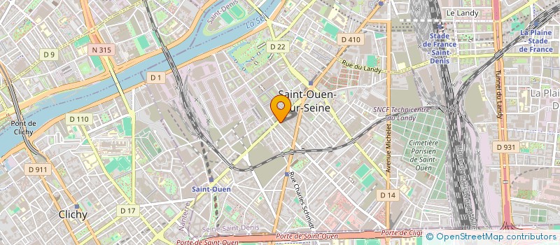 localisation de l'entreprise MONSIEUR TIMOTHEE DORLEANS à SAINT-OUEN-SUR-SEINE