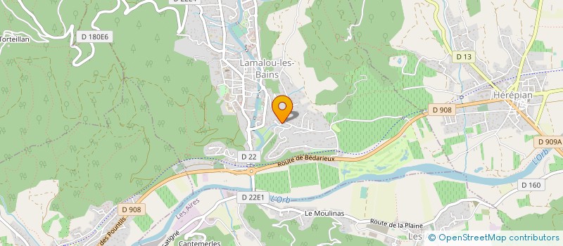 localisation de l'entreprise MONSIEUR TIMOTHEE DUPUIS  LAMALOU-LES-BAINS