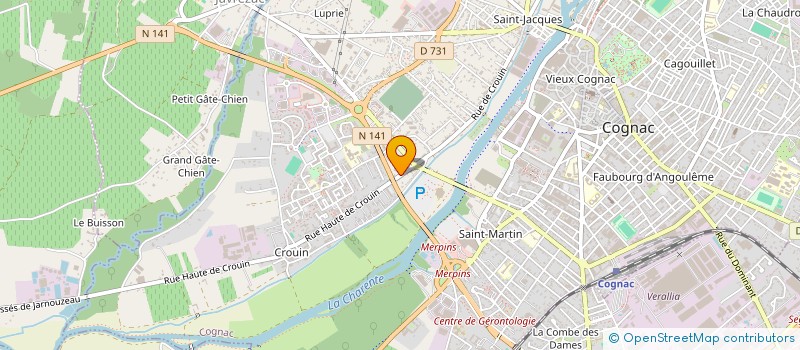 localisation de l'entreprise MONSIEUR TIMOTHEE FELTAIN à COGNAC