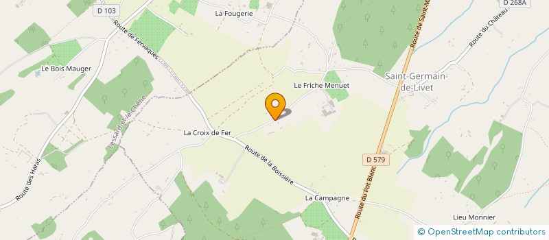 localisation de l'entreprise MONSIEUR TIMOTHEE FRANCOIS  SAINT-GERMAIN-DE-LIVET