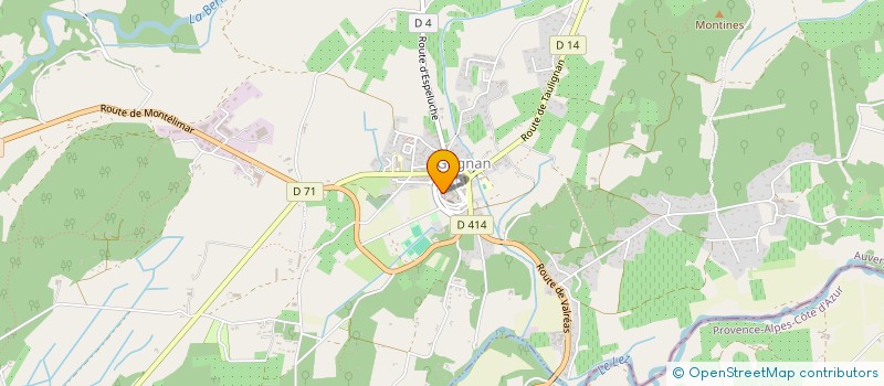 localisation de l'entreprise MONSIEUR TIMOTHEE GADENNE  GRIGNAN