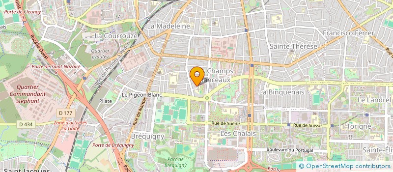 localisation de l'entreprise MONSIEUR TIMOTHEE GIDOIN à RENNES