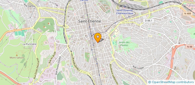 localisation de l'entreprise MONSIEUR TIMOTHEE GUILLOT  SAINT-ETIENNE