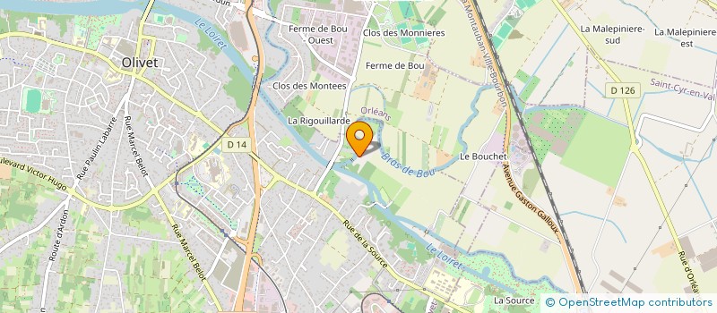 localisation de l'entreprise MONSIEUR TIMOTHEE LAGRENEE  OLIVET