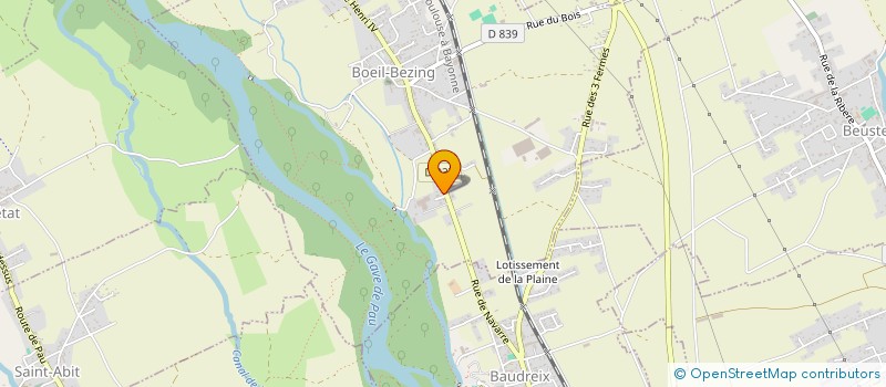 localisation de l'entreprise MONSIEUR TIMOTHEE LARRIBAU  BOEIL-BEZING