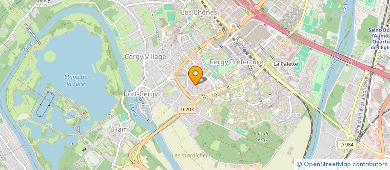 localisation de l'entreprise MONSIEUR TIMOTHEE MOULIN  CERGY