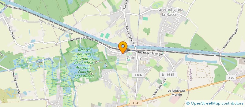 localisation de l'entreprise MONSIEUR TIMOTHEE PESTEL  CUINCHY