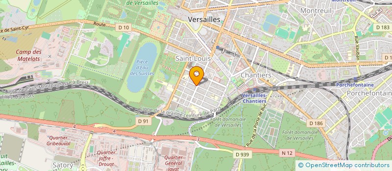 localisation de l'entreprise MONSIEUR TIMOTHEE RAZAT à VERSAILLES