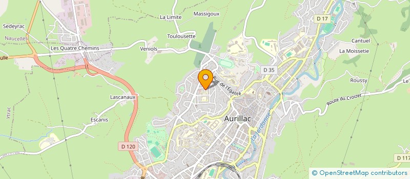 localisation de l'entreprise MONSIEUR TIMOTHEE REBOULLET à AURILLAC