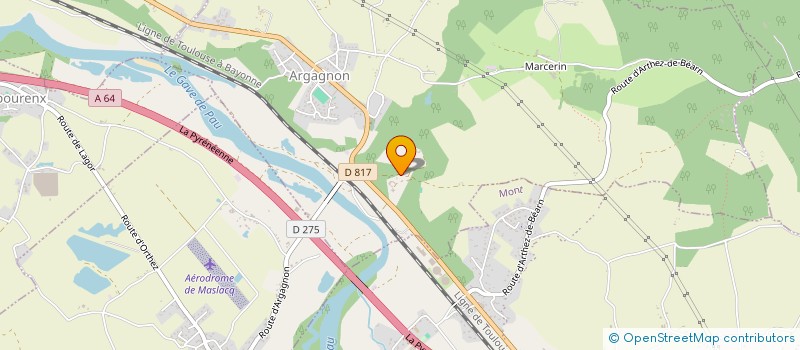 localisation de l'entreprise MONSIEUR TIMOTHEE ROMAIN  ARGAGNON