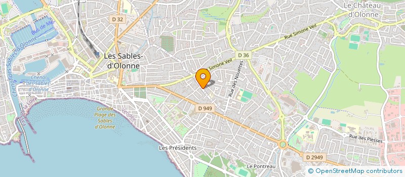 localisation de l'entreprise MONSIEUR TIMOTHEE TEINTURIER à LES SABLES-D'OLONNE