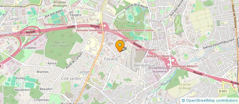 localisation de l'entreprise MONSIEUR TIMOTHEY GUILLON à GRADIGNAN
