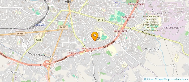 localisation de l'entreprise MONSIEUR TIMOTHY CARPENTER  ALBI