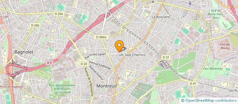 localisation de l'entreprise MONSIEUR TIMOTHY LARCHER à MONTREUIL