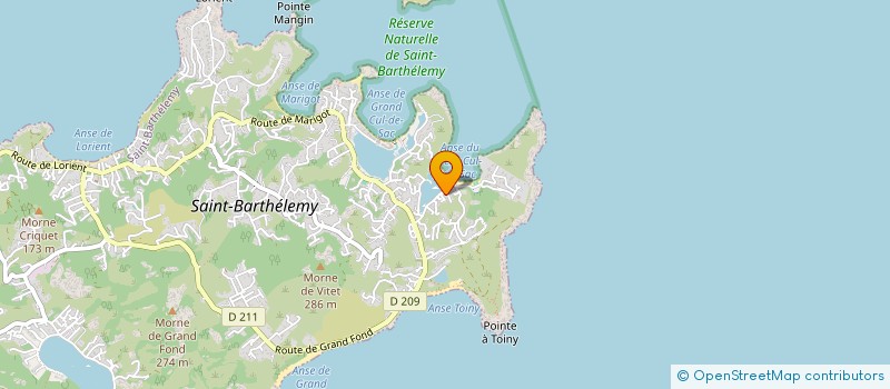 localisation de l'entreprise MONSIEUR TIMOTHY LEPINAY à SAINT-BARTHELEMY