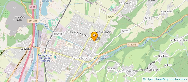 localisation de l'entreprise MONSIEUR TIMY CHARVET MIGUET  PONTCHARRA